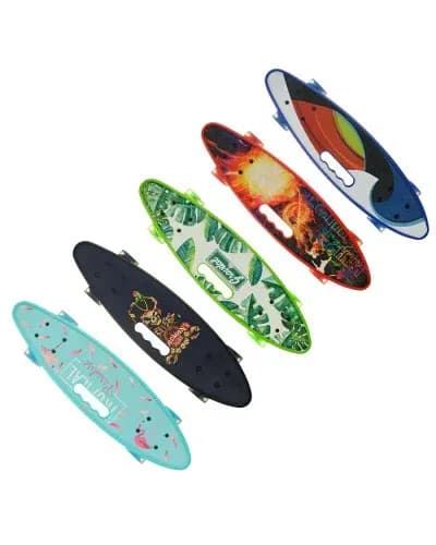 Пенніборд зі світною дошкою • Дитячий і підлітковий penny board зі світними колесами для прогулянок і активного катання - зображення 1