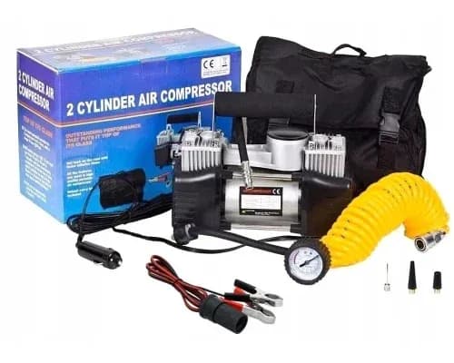 Автомобільний компресор двопоршневий Air Compressor 12V 628-4x4 - зображення 1