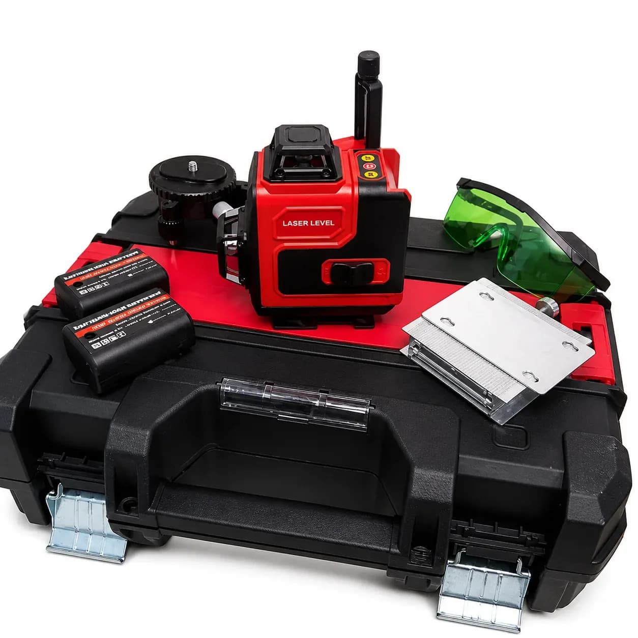 Акумуляторний лазерний рівень KRAFFTEC 4D 16 ліній з Bluetooth і штативом - зображення 1