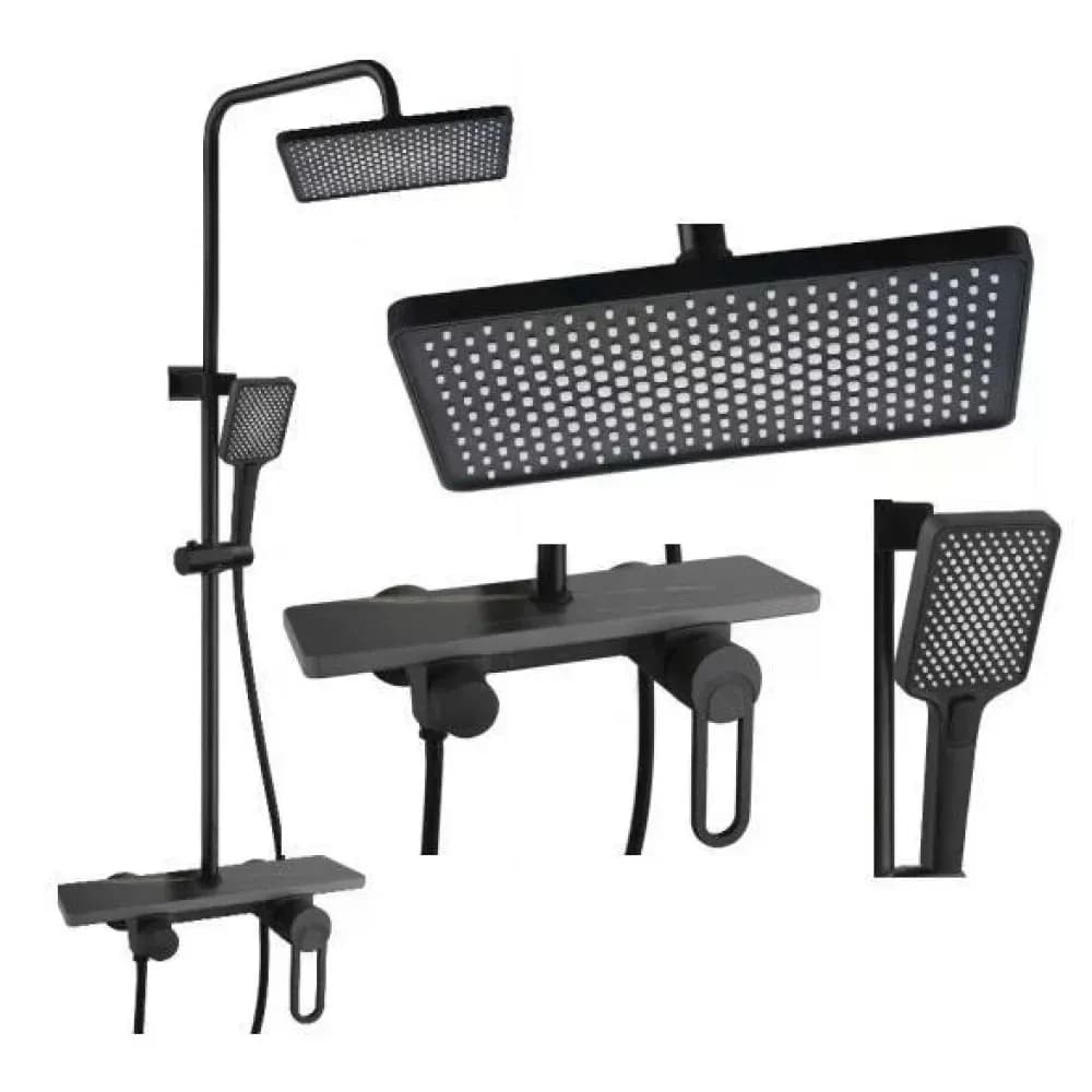 Змішувач для ванної кімнати Shower Set AND YLN16001H • Душова система з верхнім душем, ручною лійкою та стійкою - зображення 1
