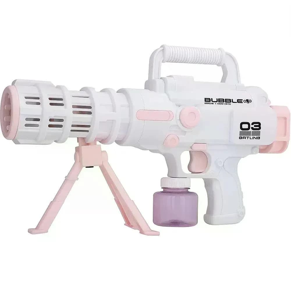 Базука з мильними бульбашками Bazooka Bubble Gun • Дитяча іграшка для запуску бульбашок, вулиці, свят і активних ігор - зображення 1