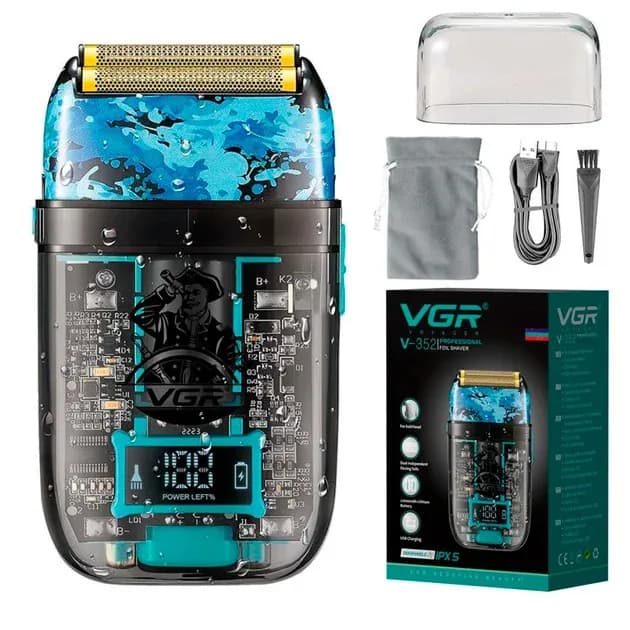 Тример для волосся VGR V-352 • Акумуляторна машинка для стрижки Hair Clippers V-352, шейвер для бороди, вусів та окантовки - зображення 1