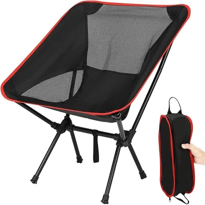 Розкладний компактний стілець KingCamp 56×60.5×65.5 см червоний