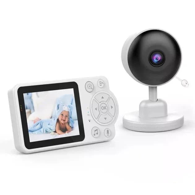 Відеоняня C3 з екраном 2,8″ • Цифрова відеоняня C3 з IPC-камерою, нічним баченням, двостороннім зв’язком і датчиками мікроклімату - зображення 1