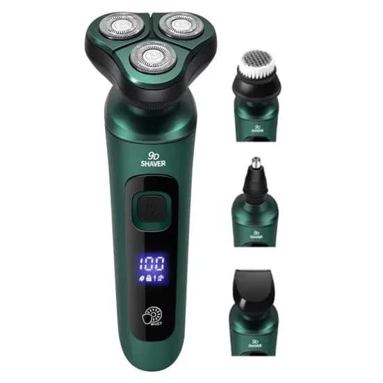 Електробритва 4 в 1 Shaver 9D зелена - зображення 1
