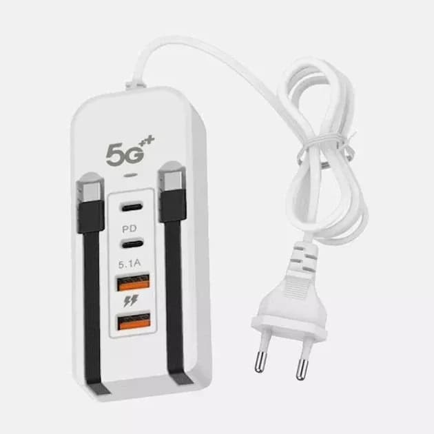 Мережевий зарядний пристрій 26X-200 66W на 2 USB - зображення 1