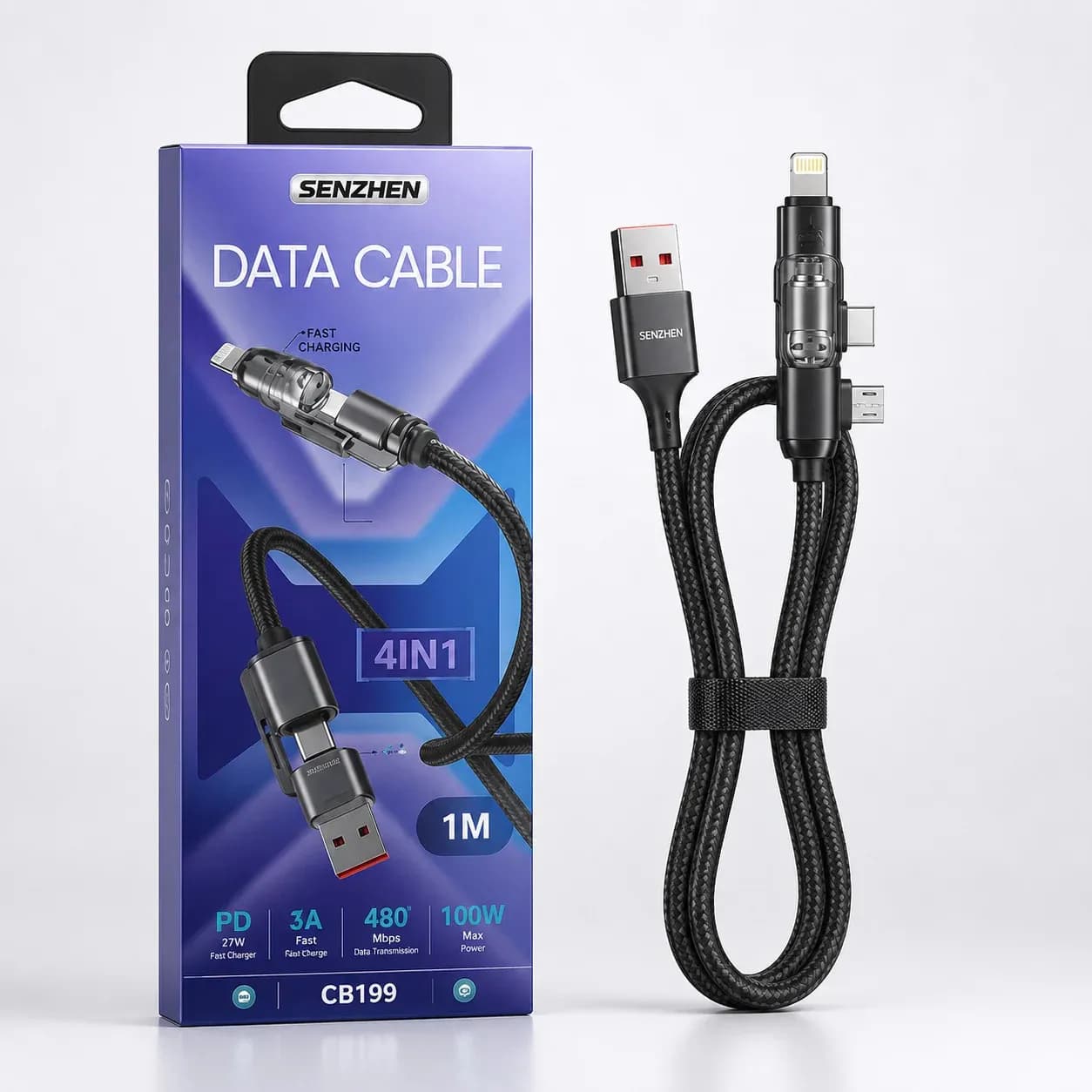 Кабель USB — Lightning 26X-197 1 м - зображення 1