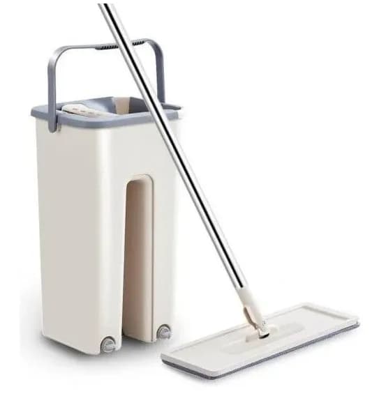 Швабра мікрофібра з віджимом + відро Scratch Cleaning Mop ∙ Швабра - ледарка cleaner 360 - зображення 1