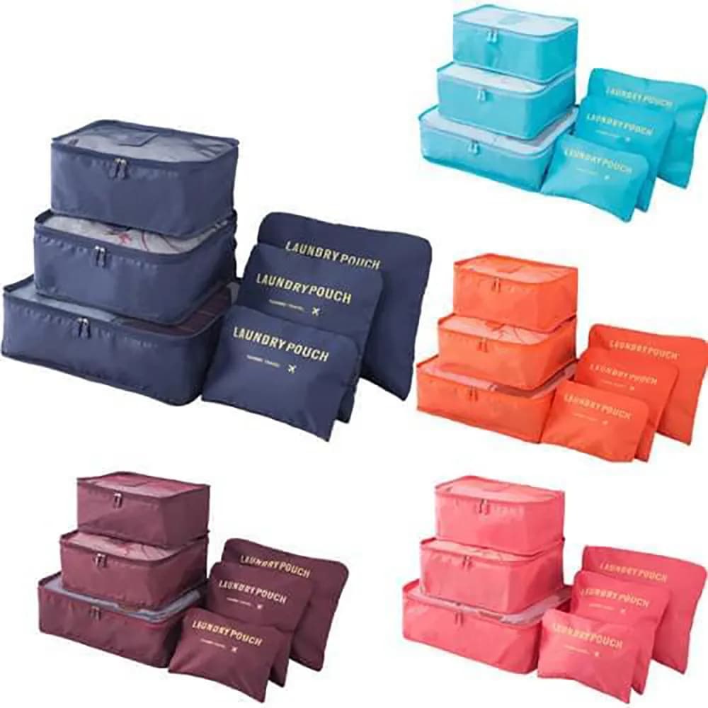 Набір органайзерів для речей Laundry Pouch, 6 сумочок на застібках - зображення 1