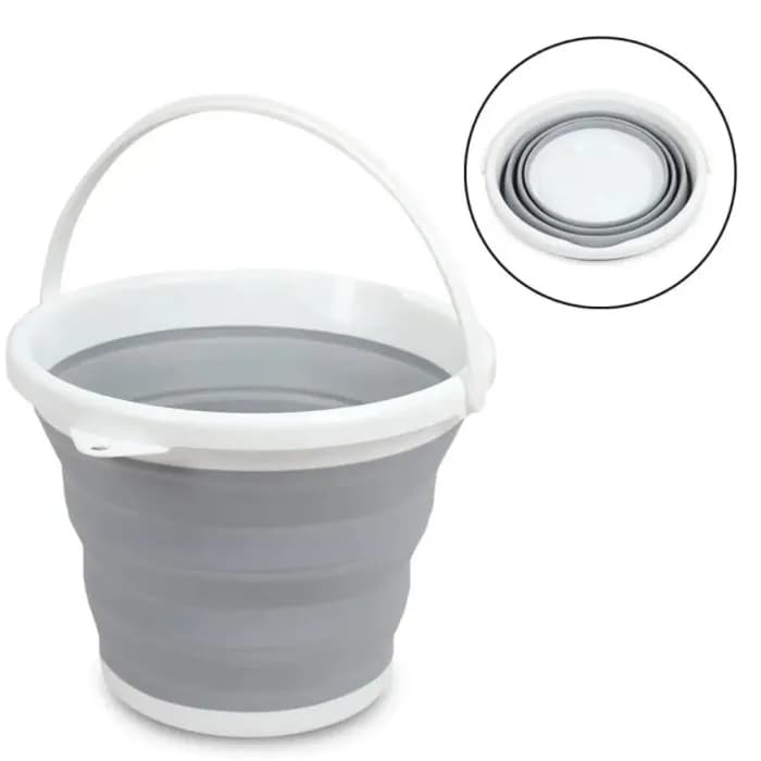 Туристичне складане відро, 5 л Cіліконове відро Сollapsible Bucket - зображення 1