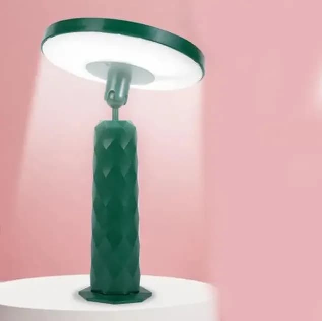 Дзеркало – нічник настільний з LED підсвіткою на акумуляторі 1200 mAh · Кругле дзеркало для макіяжу /17001 - зображення 1