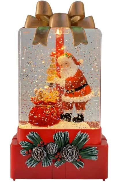 Новорічний нічник XMAS WDL-25010A Подарунок ∙ Нічник XMAS WDL-25010A у формі подарункової коробки - зображення 1