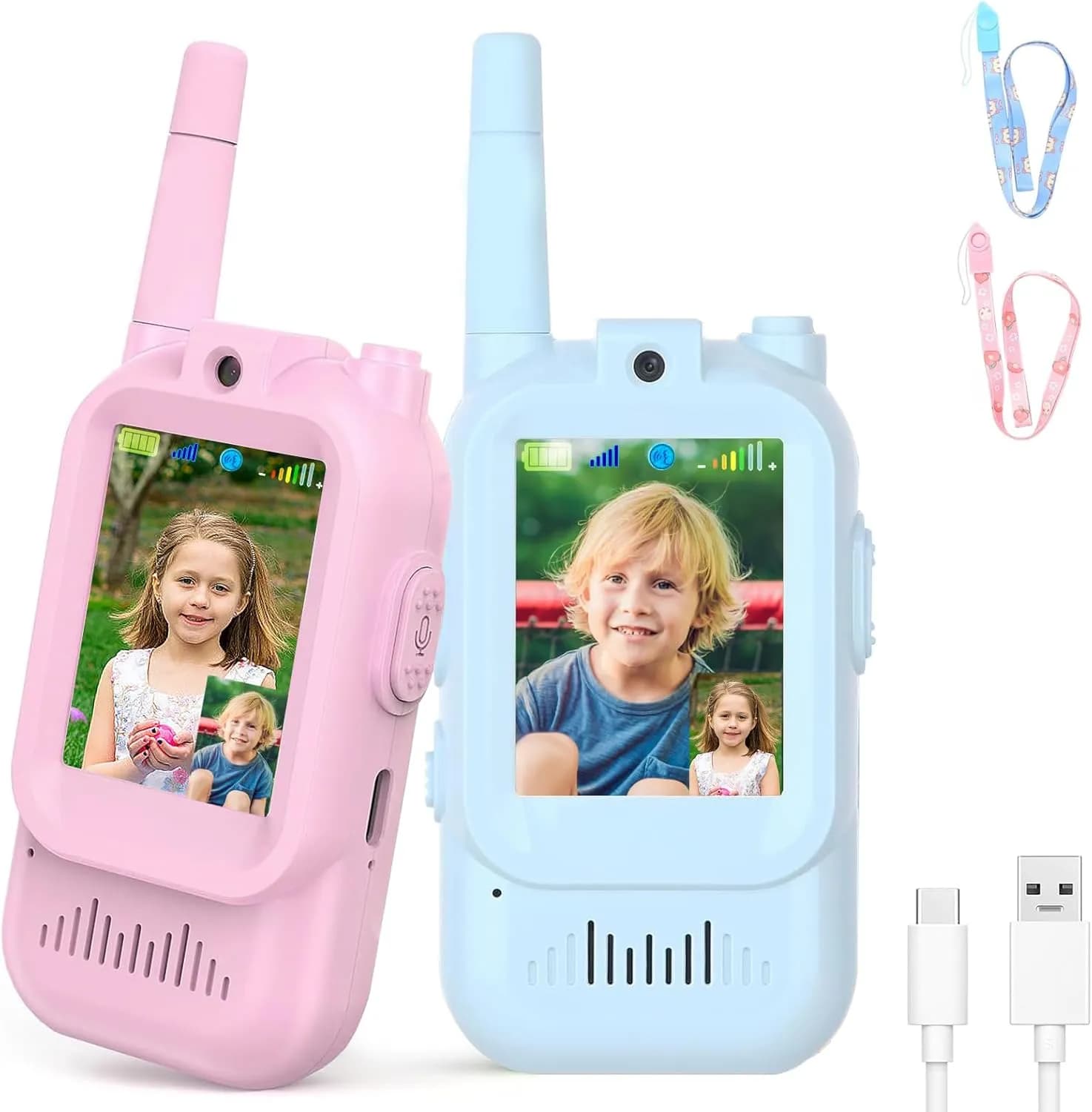 Дитяча відео-рація Walkie Talkie для дітей ∙ Двосторонній відеозв'язок Walkie Talkie на акумуляторі - зображення 1